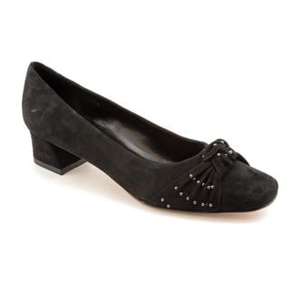Vaneli Women's 'Dalice' Black Leather Dress Shoes - Narrow