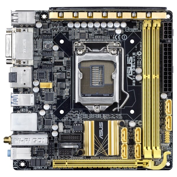 Asus Z87I-DELUXE Desktop Motherboard - Intel Z87 Express Chipset - So