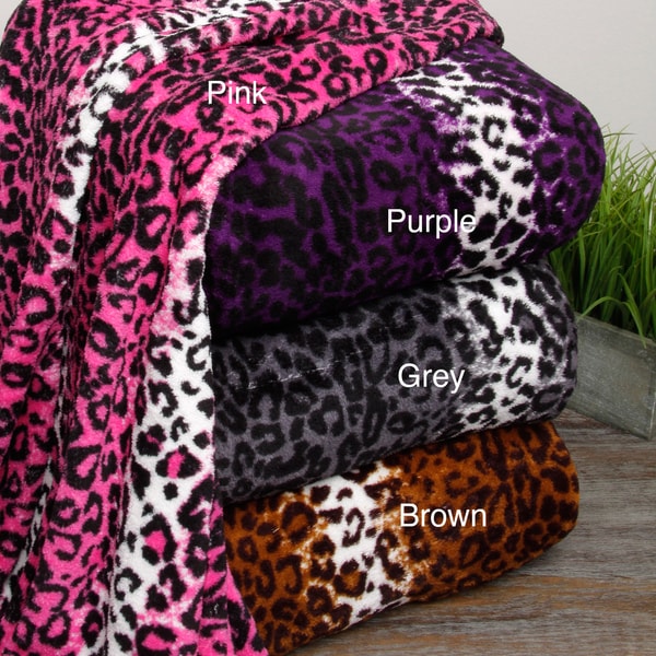 leopard fuzzy blanket