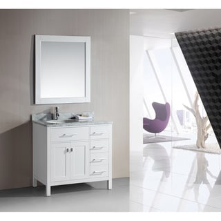 For sale London 36-Inch Single Sink White Vanity Set with Right Drawers