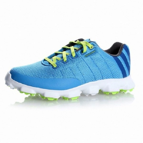 Adidas Men's Crossflex Cyan/White/ Slime Golf Shoes