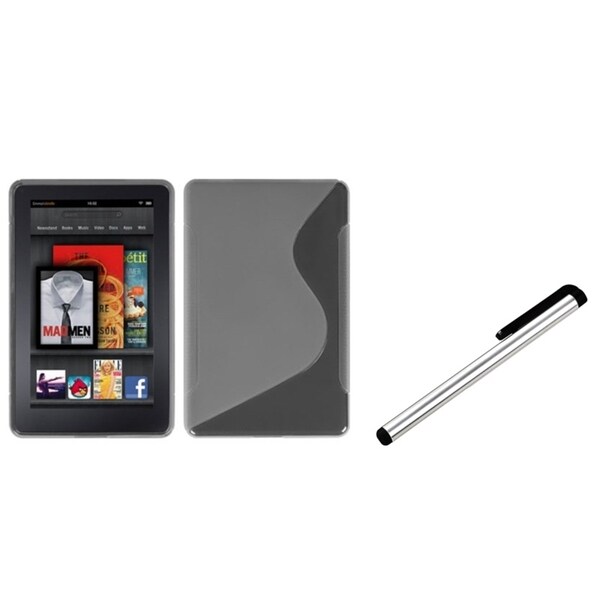 INSTEN T-Clear Tablet Case Cover/ Silver Stylus for Samsung Galaxy Tab P1000