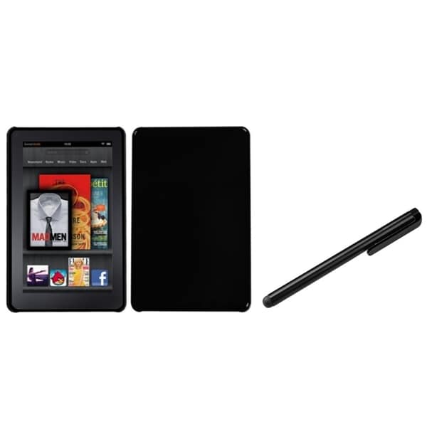 BasAcc Natural Black Case/ Black Stylus for Amazon Kindle Fire