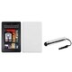 INSTEN Ivory White Phone Case Cover/ Silver Stylus for Amazon Kindle Fire