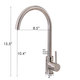Elite K01SN SAtin Nickel Single-handle Kitchen Faucet