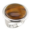 Sterling Silver Yellow Tiger's Eye Ring