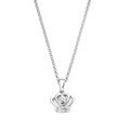 Little Diva Diamonds Silver Children's Diamond Accent Crown Necklace