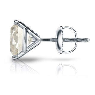 Auriya Platinum 1/4 Ct to 3/4 Ct TDW Martini Diamond Stud Earrings (J-K, I1-I2)