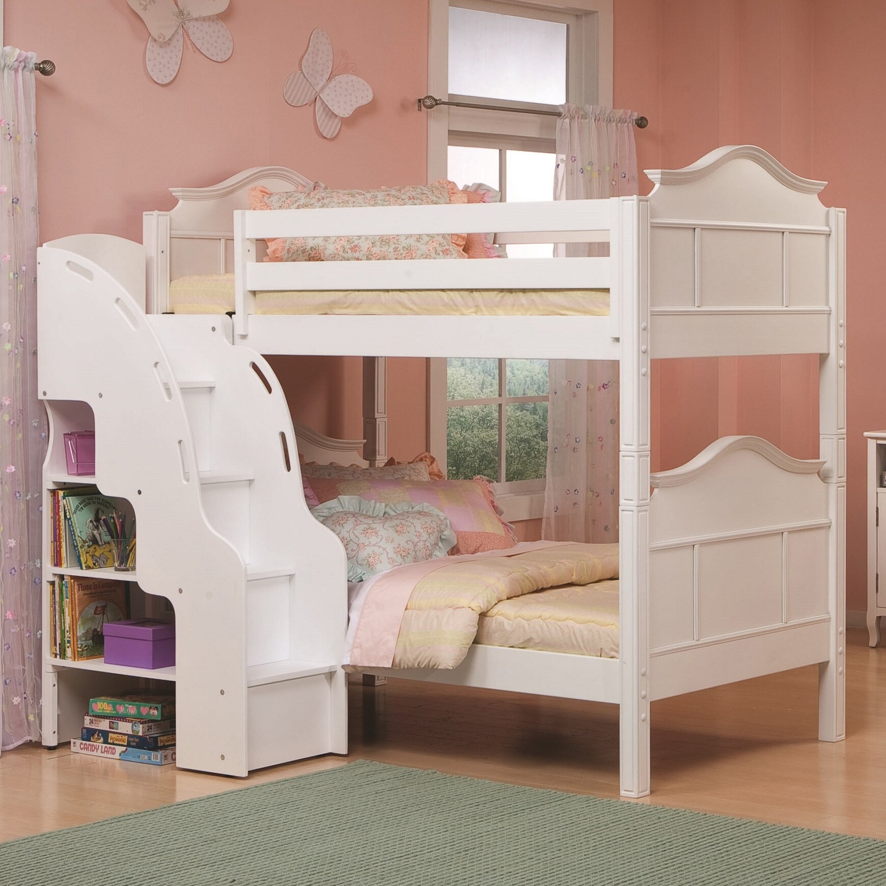 Bolton Emma Bunk Bed with Bookcase Stairs - Overstock Shopping - Great 