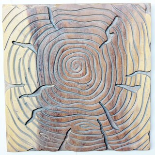 Hot Deal Tree Life 3-Piece 18-Inch Agate Grey Oil Wall Panel Set (China)
