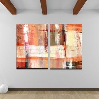 Alexis Bueno 'Abstract Spa' Canvas Wall 2-piece Art Set