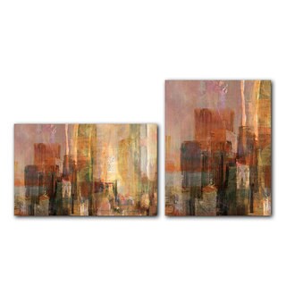 [1] Alexis Bueno 'Abstract Spa' Canvas 2-piece Wall Art