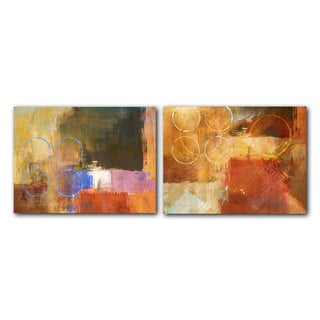 (^.^)/  Alexis Bueno 'Abstract Spa' 2-piece Canvas Art Set