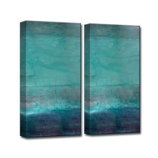 Alexis Bueno 'Abstract Spa' 2-piece Canvas Wall Art