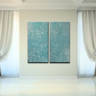 Alexis Bueno 'Abstract Spa' 2-piece Canvas Wall Art