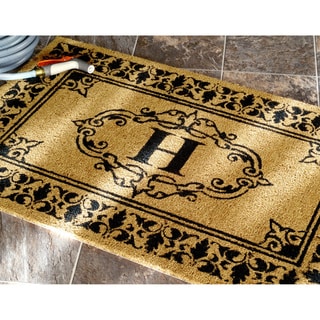 ( ._.) nuLOOM Estate Monogrammed Welcome Door Mat (2'6 x 4')