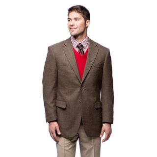 Prontomoda Italia Men's Wool Brown Blazer