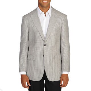 Prontomoda Italia Men's Houndstooth Blazer