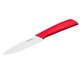 Toponeware Ceramic 4" Utility Knife - Red  Handle White Blade, CKRDW4