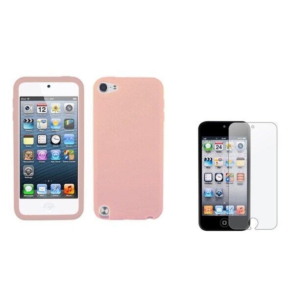 Insten Skin iPod Case Cover/ Anti-glare Screen Protector for Apple iPod Touch 5th/ 6th
