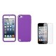 Insten Skin iPod Case Cover/ Anti-glare Screen Protector for Apple iPod Touch 5th/ 6th