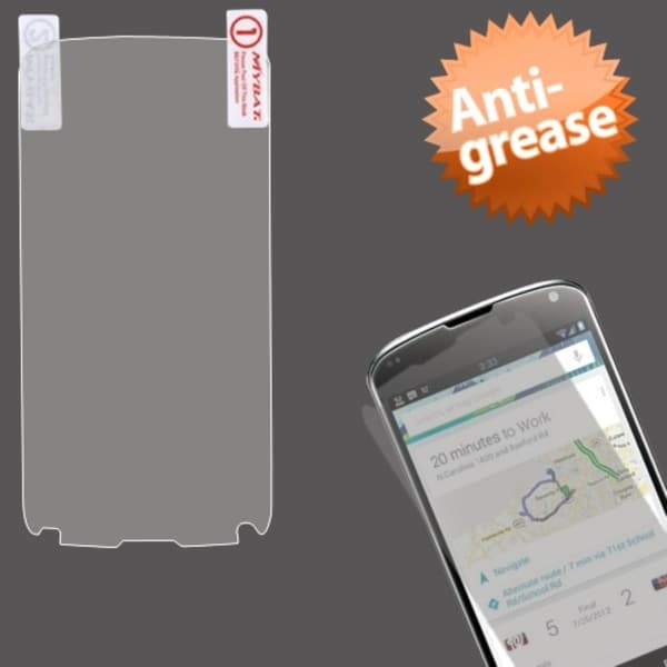 BasAcc Clear Anti-grease LCD Screen Protector for LG E960 Nexus 4