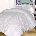 Egyptian Cotton Damask Stiripe 400 Thread Count Down Alternative Comforter