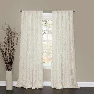 Lush Decor Lake Como Ivory 84-inch Curtain Panel
