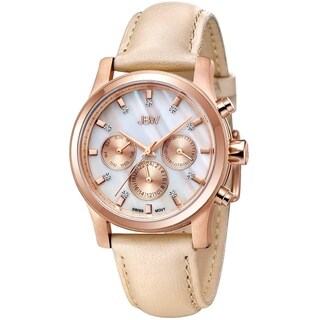 JBW Women's "Marilyn" Leather Band Watch