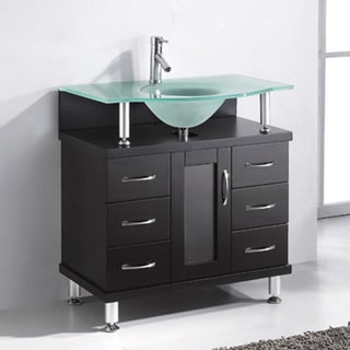 Buy  Virtu USA Vincente 32-inch Single Sink Bathroom Vanity Set