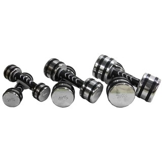 Click to Enlarge for 57.2-pound Chrome Dumbbell Set 57.2-pound Chrome Dumbbell Set-Image