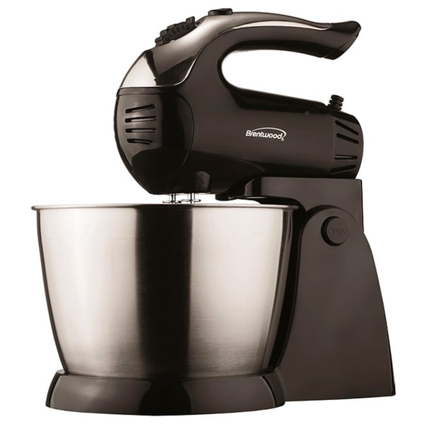 Brentwood SM-1153 5 Speed Stand Mixer- Black & Stainless