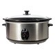 Brentwood SC-150S 6.5 Quart Stainless Steel Slow Cooker- Stainless & Black