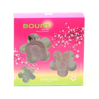 Jeanne Arthes 'Boum Green Tea Cherry Blossom' Women's 3-piece Gift Set