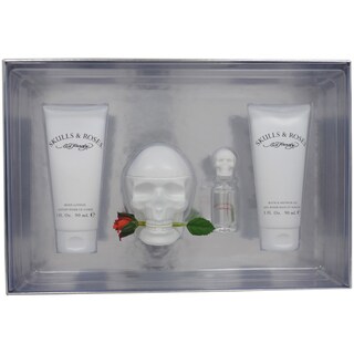 Christian Audigier 'Ed Hardy Skulls & Roses' Women's 4-piece Gift Set