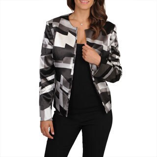 Kasper Women's Satin Geometric Blazer