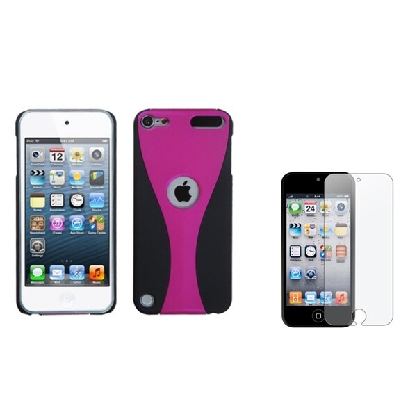 Insten iPod Case Cover/ Anti-glare Screen Protector for Apple iPod Touch 5th/ 6th