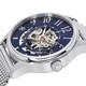 Stuhrling Original Men's Solaris Elite Automatic Skeleton Mesh Band Watch