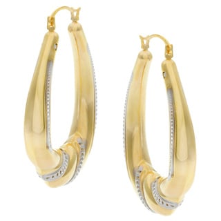 Wedding ring hoop earrings