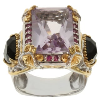 Michael Valitutti Two-tone Rose de France, Black Onyx and Pink ...