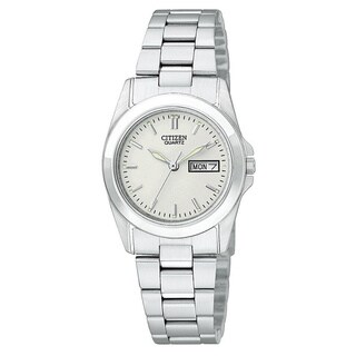 Citizen Women's Stainless Steel White Dial Watch