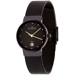 Skagen Women's Classic 355SDD Brown Stainless-Steel Quartz Watch with Brown Dial