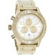Nixon Men's 42-20 Chrono A0371219-00 Gold Stainless-Steel Quartz Watch with Silver Dial