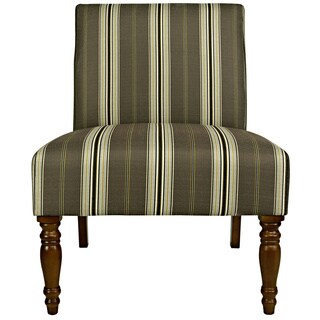angelo:HOME Bradstreet Modern Classic Stripe Java Brown Armless Chair