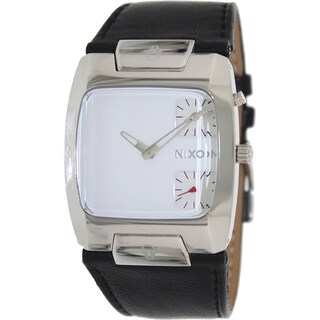 Check Price Nixon Men S Banks Leather A086100 00 Black Leather