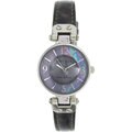 Anne Klein Women's Grey Leather Mother of Pearl Dial Quartz Watch