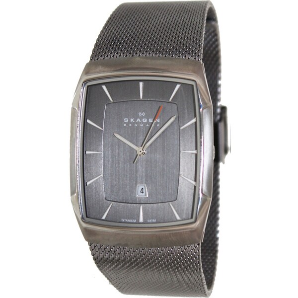 Skagen Men's Aktiv Stainless Steel Black Dial Quartz Watch