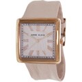 Anne Klein Women's AK-1210RGLP Beige Leather Quartz Watch with Beige Dial