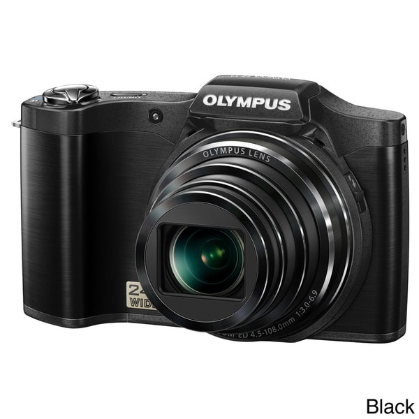 Olympus SZ14 14MP Digital Camera with Deluxe Bonus Accessories Kit (Refurbished)