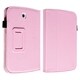 INSTEN Pink Leather Tablet Case Cover with Stand for Samsung Galaxy Tab 3 7.0